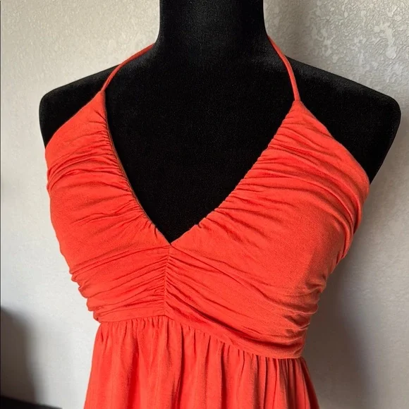 Windsor Vibrant Orange Halter Top - Picture 3 of 10